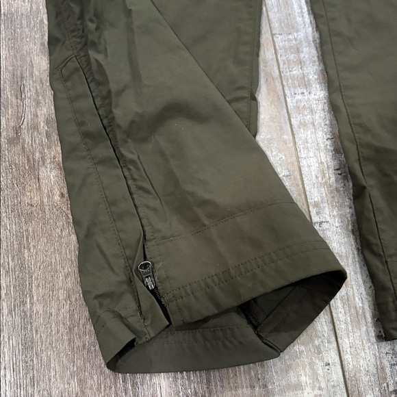 REI Sahara Adjustable Convertible zipoff olive green hiking pants large 14-16 - Picture 9 of 12